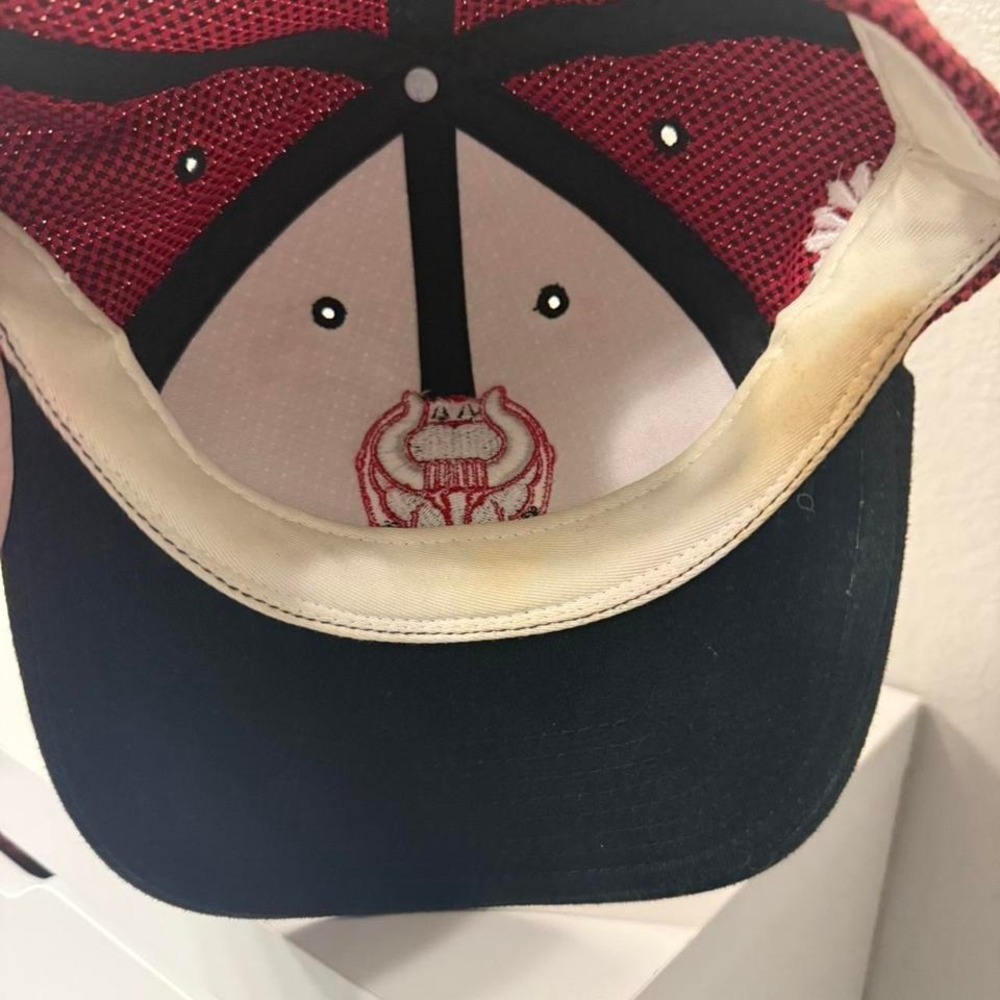 Vintage‎ Birmingham Bulls Nabisco Snapback Hat Red Black - Picture 5 of 5